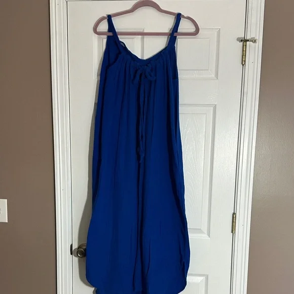 Old Navy Flowy Royal Blue Maxi Dress - Picture 2 of 9